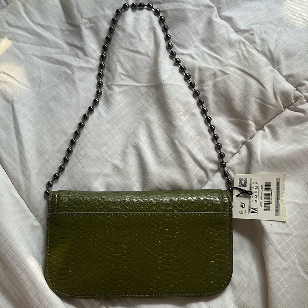 Zara NTW Green Shoulder bag